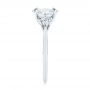  Platinum Platinum Three Stone Kite Diamond Engagement Ring - Side View -  105848 - Thumbnail
