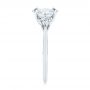 14k White Gold 14k White Gold Three Stone Kite Diamond Engagement Ring - Side View -  105848 - Thumbnail