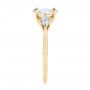 18k Yellow Gold 18k Yellow Gold Three Stone Kite Diamond Engagement Ring - Side View -  105848 - Thumbnail