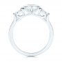 18k White Gold 18k White Gold Three Stone Marquise Diamond Engagement Ring - Front View -  106658 - Thumbnail
