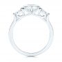 14k White Gold 14k White Gold Three Stone Marquise Diamond Engagement Ring - Front View -  106658 - Thumbnail