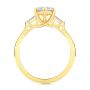 18k Yellow Gold 18k Yellow Gold Three Stone Marquise And Tapered Baguette Diamond Engagement Ring - Front View -  107617 - Thumbnail