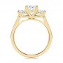 14k Yellow Gold 14k Yellow Gold Three Stone Oval Diamond Engagement Ring - Front View -  106436 - Thumbnail