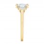 14k Yellow Gold 14k Yellow Gold Three Stone Oval Diamond Engagement Ring - Side View -  106436 - Thumbnail