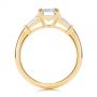 18k Yellow Gold 18k Yellow Gold Three Stone Tapered Baguette Diamond Engagement Ring - Front View -  105742 - Thumbnail