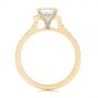 14k Yellow Gold 14k Yellow Gold Three-stone Baguette Diamond Engagement Ring - Front View -  105072 - Thumbnail