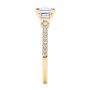 14k Yellow Gold 14k Yellow Gold Three-stone Baguette Diamond Engagement Ring - Side View -  105072 - Thumbnail