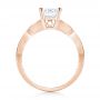 18k Rose Gold 18k Rose Gold Three-stone Diamond Engagement Ring - Front View -  103064 - Thumbnail