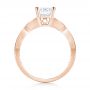 14k Rose Gold 14k Rose Gold Three-stone Diamond Engagement Ring - Front View -  103064 - Thumbnail