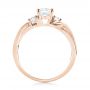 14k Rose Gold 14k Rose Gold Three-stone Diamond Engagement Ring - Front View -  103100 - Thumbnail