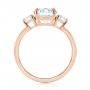 14k Rose Gold 14k Rose Gold Three-stone Diamond Engagement Ring - Front View -  104169 - Thumbnail