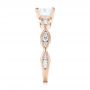 14k Rose Gold 14k Rose Gold Three-stone Diamond Engagement Ring - Side View -  103064 - Thumbnail