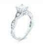 14k White Gold 14k White Gold Three-stone Diamond Engagement Ring - Three-Quarter View -  103064 - Thumbnail