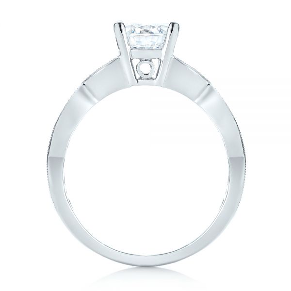  Platinum Platinum Three-stone Diamond Engagement Ring - Front View -  103064