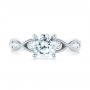  Platinum Platinum Three-stone Diamond Engagement Ring - Top View -  103064 - Thumbnail