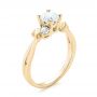 14k Yellow Gold 14k Yellow Gold Three-stone Diamond Engagement Ring - Three-Quarter View -  103100 - Thumbnail