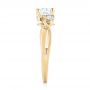 14k Yellow Gold 14k Yellow Gold Three-stone Diamond Engagement Ring - Side View -  103100 - Thumbnail