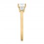 18k Yellow Gold 18k Yellow Gold Three-stone Diamond Engagement Ring - Side View -  103898 - Thumbnail