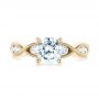 14k Yellow Gold 14k Yellow Gold Three-stone Diamond Engagement Ring - Top View -  103064 - Thumbnail
