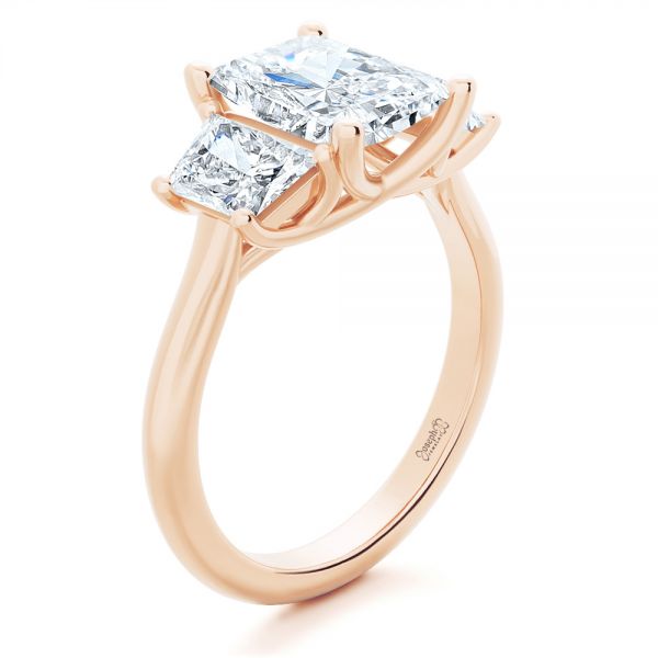 Trellis Three Stone Engagement Ring - Image