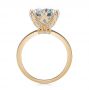 18k Rose Gold 18k Rose Gold Tulip Head Diamond Engagement Ring - Front View -  107591 - Thumbnail