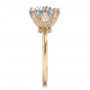 18k Rose Gold 18k Rose Gold Tulip Head Diamond Engagement Ring - Side View -  107591 - Thumbnail