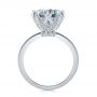 14k White Gold 14k White Gold Tulip Head Diamond Engagement Ring - Front View -  107591 - Thumbnail