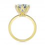 18k Yellow Gold 18k Yellow Gold Tulip Head Diamond Engagement Ring - Front View -  107591 - Thumbnail