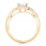 18k Yellow Gold And 14K Gold 18k Yellow Gold And 14K Gold Twist Diamond Engagement Ring - Front View -  102489 - Thumbnail