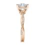 14k Rose Gold 14k Rose Gold Twist Shank Diamond Engagement Ring - Side View -  107771 - Thumbnail