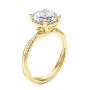 18k Yellow Gold Twist Shank Diamond Engagement Ring