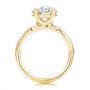 18k Yellow Gold 18k Yellow Gold Twist Shank Diamond Engagement Ring - Front View -  107771 - Thumbnail