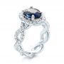  Platinum Platinum Twisted Oval Eternity Engagement Ring - Three-Quarter View -  101032 - Thumbnail