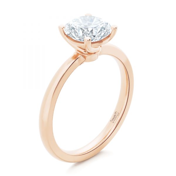 Twisted Prongs Solitaire Engagement Ring - Image