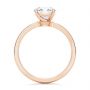 14k Rose Gold 14k Rose Gold Twisted Prongs Solitaire Engagement Ring - Front View -  107213 - Thumbnail