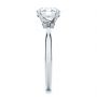 18k White Gold 18k White Gold Twisted Prongs Solitaire Engagement Ring - Side View -  107213 - Thumbnail