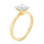 14k Yellow Gold Twisted Prongs Solitaire Engagement Ring - Three-Quarter View -  107213 - Thumbnail