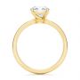 18k Yellow Gold 18k Yellow Gold Twisted Prongs Solitaire Engagement Ring - Front View -  107213 - Thumbnail