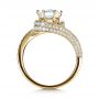 14k Yellow Gold 14k Yellow Gold Twisting Shank Diamond Engagement Ring - Vanna K - Front View -  1401 - Thumbnail