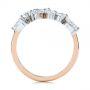 14k Rose Gold 14k Rose Gold Two-tone Cluster Diamond Ring - Front View -  105214 - Thumbnail