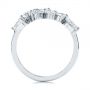 Platinum Platinum Two-tone Cluster Diamond Ring - Front View -  105214 - Thumbnail