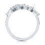 18k White Gold 18k White Gold Two-tone Cluster Diamond Ring - Front View -  105214 - Thumbnail