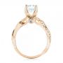 14k Rose Gold And Platinum 14k Rose Gold And Platinum Two-tone Diamond Band Engagement Ring - Front View -  103108 - Thumbnail