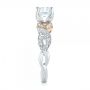  Platinum And Platinum Platinum And Platinum Two-tone Diamond Band Engagement Ring - Side View -  103108 - Thumbnail