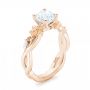 14k Rose Gold And Platinum 14k Rose Gold And Platinum Two-tone Diamond Engagement Ring - Three-Quarter View -  102844 - Thumbnail