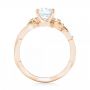 18k Rose Gold And Platinum 18k Rose Gold And Platinum Two-tone Diamond Engagement Ring - Front View -  102844 - Thumbnail