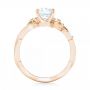 18k Rose Gold And 14K Gold 18k Rose Gold And 14K Gold Two-tone Diamond Engagement Ring - Front View -  102844 - Thumbnail