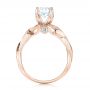 18k Rose Gold And Platinum 18k Rose Gold And Platinum Two-tone Diamond Engagement Ring - Front View -  103107 - Thumbnail