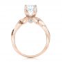 14k Rose Gold And 18K Gold 14k Rose Gold And 18K Gold Two-tone Diamond Engagement Ring - Front View -  103107 - Thumbnail