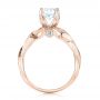 14k Rose Gold And Platinum 14k Rose Gold And Platinum Two-tone Diamond Engagement Ring - Front View -  103107 - Thumbnail